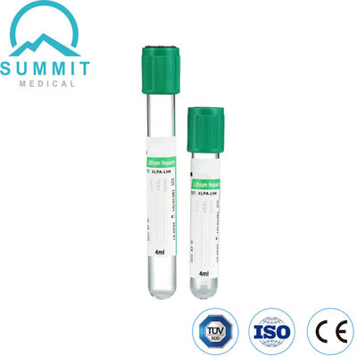 Grüne Blutröhre mit Natriumheparin oder Lithiumheparinzusatz, 4 ml