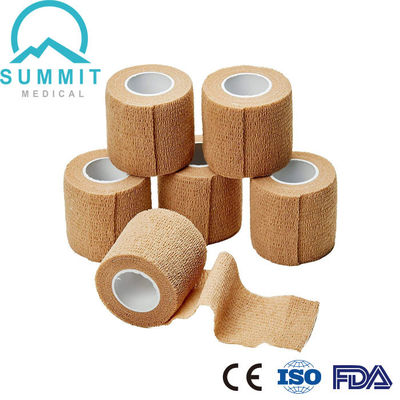 Hypoallergenic 5cmx4.5m nichtgewebter elastischer zusammenhängender Verband selbstklebend