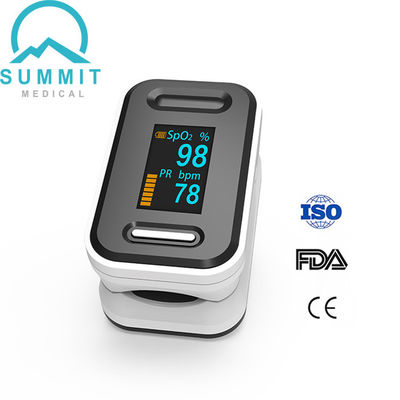 Fingerspitzen-Pulsoximeter-Wellenform-Parameter-Schwarz-Weiß TUV-CER-ISO FDA