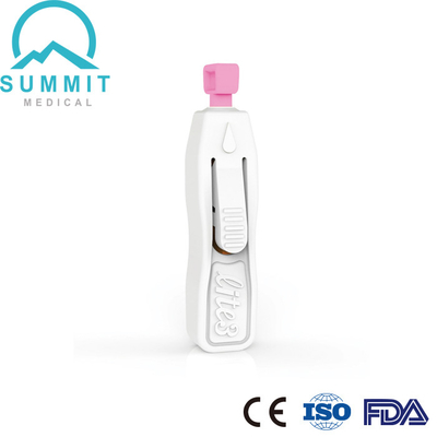Einzelne Gebrauchs-Selbstsicherheits-Lanzetten für Vitro-Diagnosen 21G 2.4mm rosa 100/Box