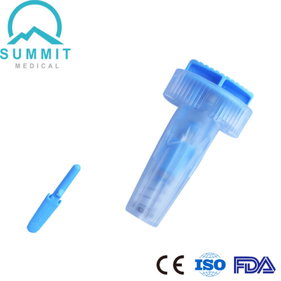 Sterile Druckknopf-Lanzette 28G 1.6mm für die Blutzucker-Prüfung