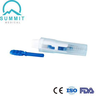 Mini-Sicherheits-Lancet-Gerät mit automatisch verriegelter Nadel 30G 1,5 mm Blau