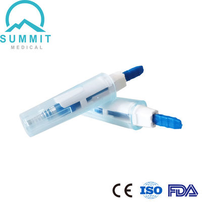 Mini-Sicherheits-Lancet-Gerät mit automatisch verriegelter Nadel 30G 1,5 mm Blau