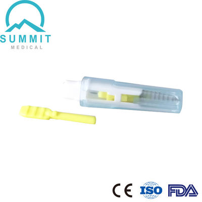 Einweg-Sicherheitslanzett mit automatischem Stichmechanismus 26G 1,8 mm Gelb