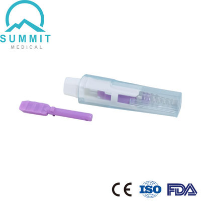 Sterile Druckaktivierte Sicherheitslanze 28G 1,8mm Lila 100 Stück pro Schachtel
