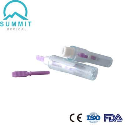 Sterile Druckaktivierte Sicherheitslanze 28G 1,8mm Lila 100 Stück pro Schachtel