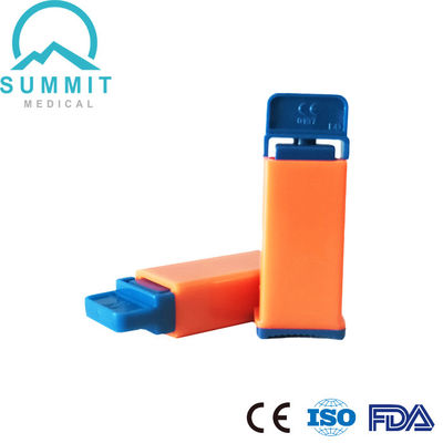 Einmalverwendbares Gerät zur automatischen Lanzierung Sicherheit Blutlanz 21G 2,2 mm Orange