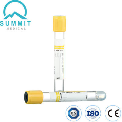 Gel mit gelbem Oberteil und Gerinnselaktivierungsrohr zur Blutentnahme 4 ml