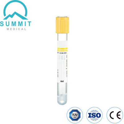 Gel mit gelbem Oberteil und Gerinnselaktivierungsrohr zur Blutentnahme 4 ml