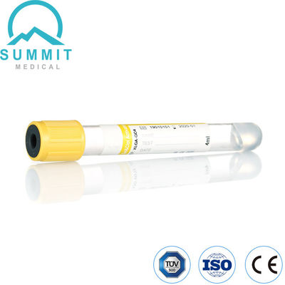 Gel mit gelbem Oberteil und Gerinnselaktivierungsrohr zur Blutentnahme 4 ml
