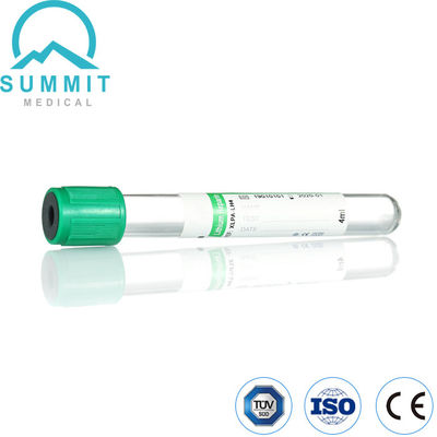 Grüne Blutröhre mit Natriumheparin oder Lithiumheparinzusatz, 4 ml