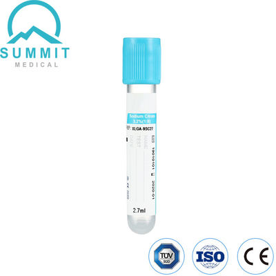 20,7 ml Natriumcitratröhre, hellblaue Oberfläche, mit 3,2% Natriumcitratzusatzstoff