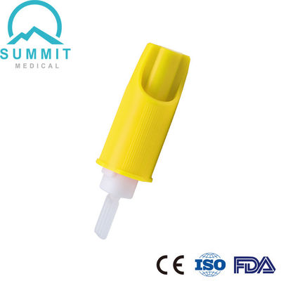 Sterile gelbe 100 Stücke der Blut-Sammlungs-Sicherheits-Lanzetten-Nadel-26G 1.6MM pro Behälter