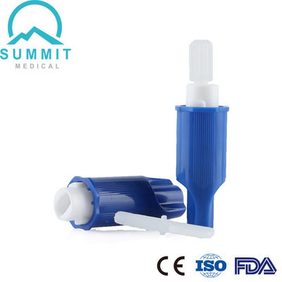 Bequeme Blut-Sammlungs-Sicherheits-Lanzette mit Skalpellklinge 21G 2.2mm hellblau