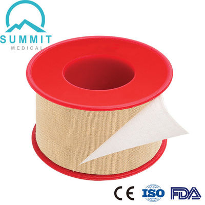 Mikropore Tan Surgical Tape Plastic Spool des Baumwollgewebe-50mm
