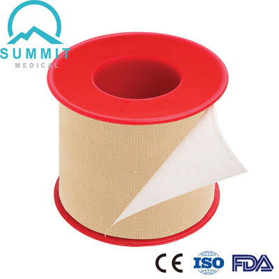 Mikropore Tan Surgical Tape Plastic Spool des Baumwollgewebe-50mm