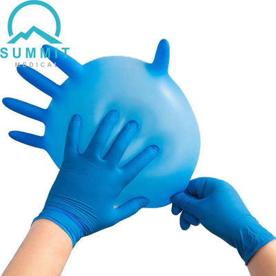 Blau 3,5 MIL Disposable Examination Gloves, Latex-freie medizinische Nitril-Prüfungs-Handschuhe