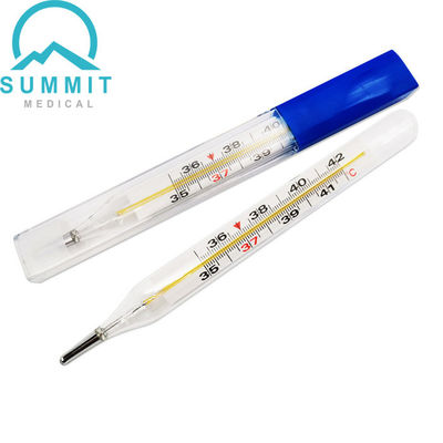 Krankenhaus-Mundachselhöhlen-Glasthermometer klinischer Mercury Thermometers Medium Size