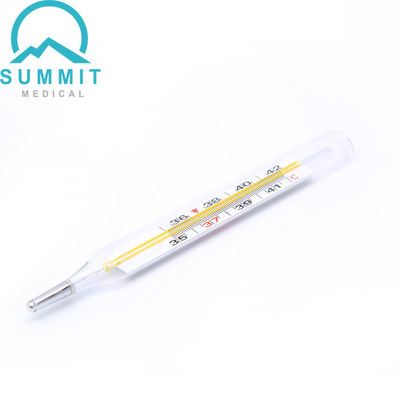 Krankenhaus-Mundachselhöhlen-Glasthermometer klinischer Mercury Thermometers Medium Size