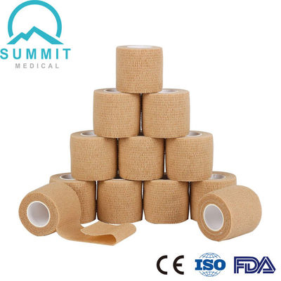 Hypoallergenic 5cmx4.5m nichtgewebter elastischer zusammenhängender Verband selbstklebend