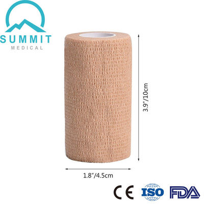 4 Zoll X 5 Yards Tan Elastic Cohesive Bandage-Vliesstoff-selbstklebend