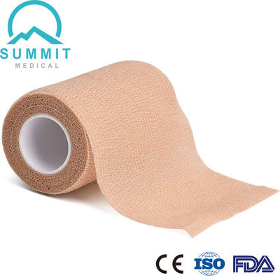 4 Zoll X 5 Yards Tan Elastic Cohesive Bandage-Vliesstoff-selbstklebend