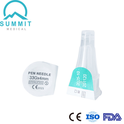 Schmerz-freies Insulin Pen Needles Compatible mit dem meisten Diabetes sperrt 0,20 x 4mm ein (33G x 4mm)