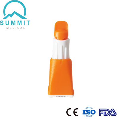 Orange der mehrfache Schnittiefe-justierbare Sicherheits-Blut-Lanzetten-28G 1.3mm/1.8mm/2.3mm